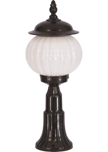 BSU-68187-BSY-M4-KOP Siyah Boyalı Dış Mekan Aydınlatma E27 ABS Akrilik Cam 23cm