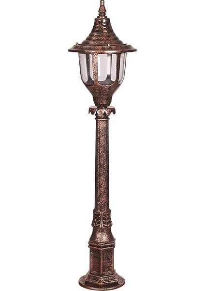 BSU-68190-BKR-B Kahverengi Boyalı Dış Mekan Aydınlatma E27 ABS Polikarbon Cam 24cm