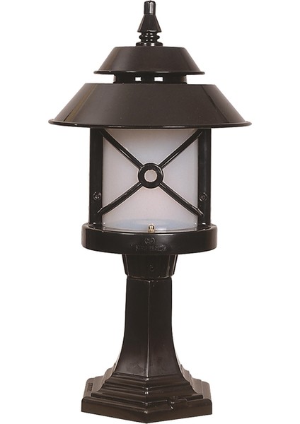 BSU-68199-BSY-K Siyah Boyalı Dış Mekan Aydınlatma E27 ABS Polikarbon Cam 26cm