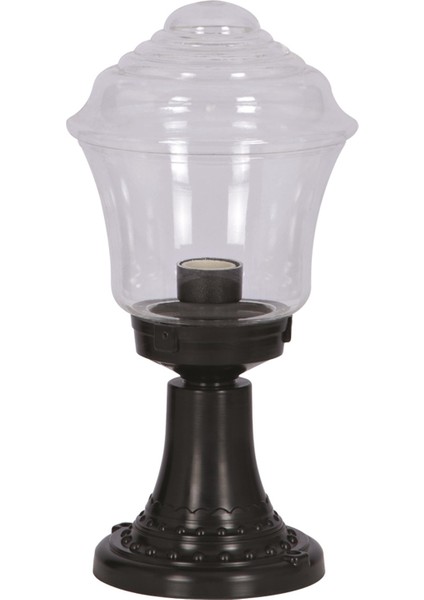 BSU-68201-BSY-M2-K Siyah Boyalı Dış Mekan Aydınlatma E27 ABS Akrilik Cam 22cm