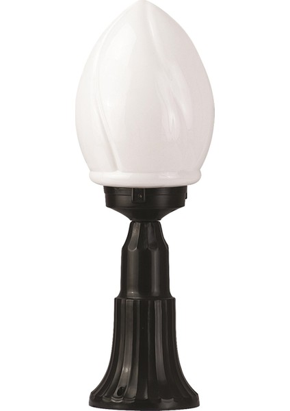 BSU-68204-BSY-M1-K Siyah Boyalı Dış Mekan Aydınlatma E27 ABS Akrilik Cam 20cm