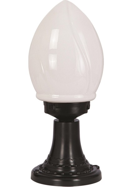 BSU-68204-BSY-M2-K Siyah Boyalı Dış Mekan Aydınlatma E27 ABS Akrilik Cam 20cm