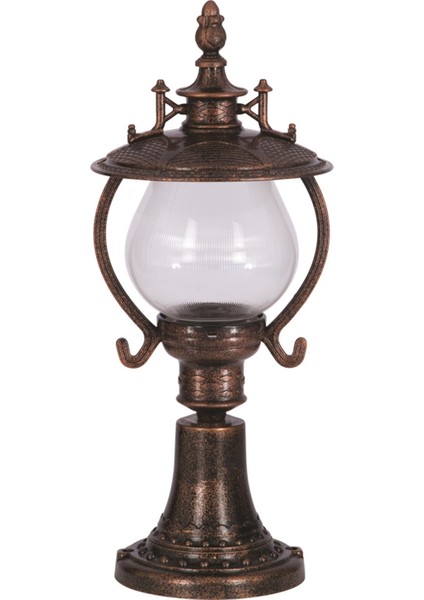 BSU-68205-BKR-K Kahverengi Boyalı Dış Mekan Aydınlatma E27 ABS Akrilik Cam 25cm fiyatları