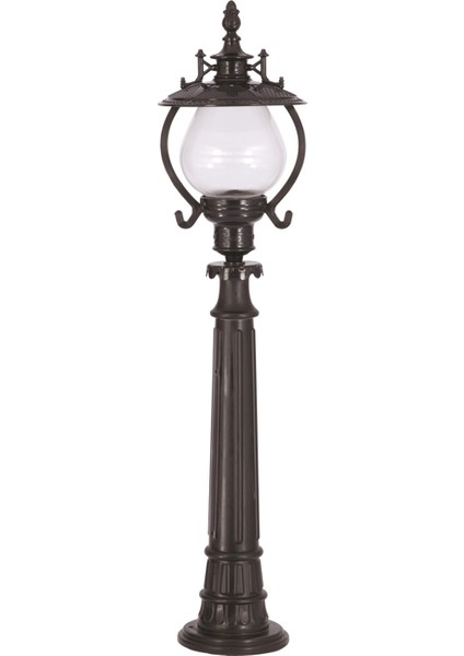 BSU-68205-BSY-B Siyah Boyalı Dış Mekan Aydınlatma E27 ABS Akrilik Cam 25cm