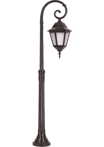 BSU-68206-BSY-M2-B Siyah Boyalı Dış Mekan Aydınlatma E27 Aluminyum ABS Polikarbon Cam 33x23cm