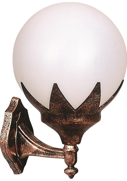 BAP-68209-BKR Kahverengi Boyalı Dış Mekan Aydınlatma E27 ABS Polietilen Cam 29x25cm fiyatları