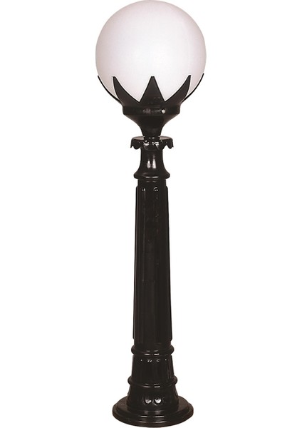 BSU-68209-BSY-B Siyah Boyalı Dış Mekan Aydınlatma E27 ABS Polietilen Cam 25cm
