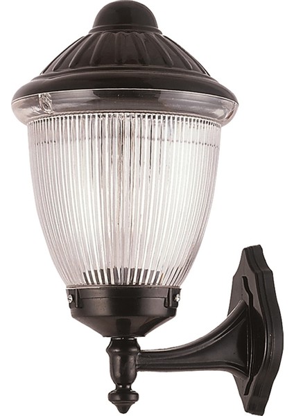 BAP-68210-BSY Siyah Boyalı Dış Mekan Aydınlatma E27 ABS Polikarbon Cam 30x23cm