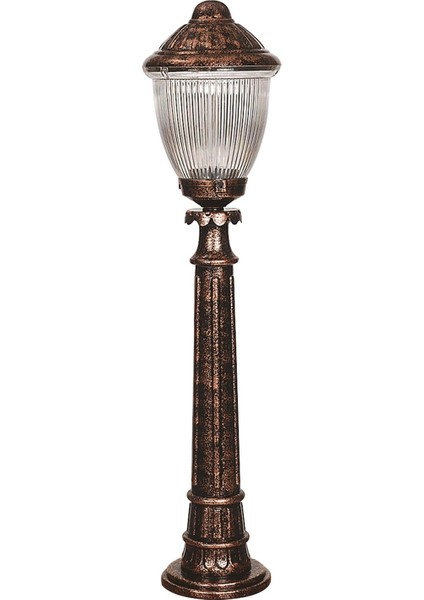 BSU-68210-BKR-B Kahverengi Boyalı Dış Mekan Aydınlatma E27 ABS Polikarbon Cam 23cm