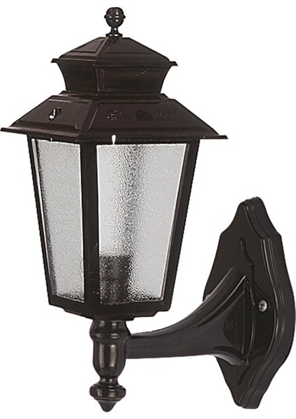 BAP-68211-BSY Siyah Boyalı Dış Mekan Aydınlatma E27 ABS Cam 25x18cm