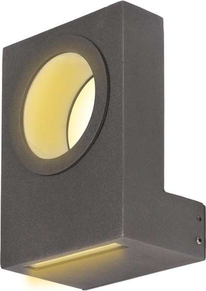 BAP-68242-BSY Siyah Boyalı Dış Mekan Aydınlatma LED Alüminyum Profil Pleksi 15x5cm