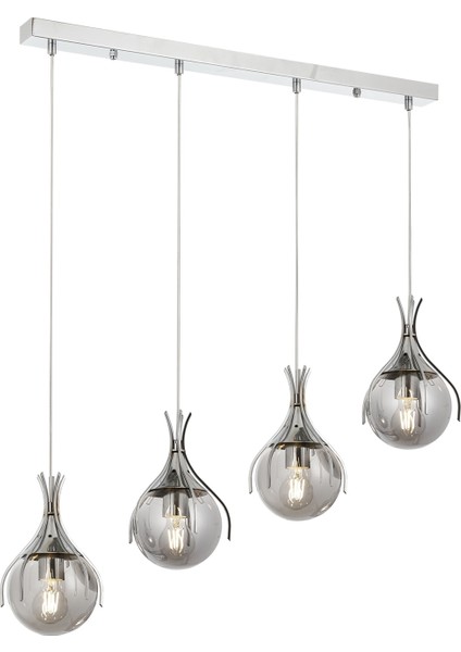 AV-60161-4KY Krom Kaplama Modern Avize E27 Metal Cam 70x13cm fiyatları