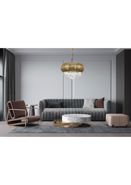 AV-60234-E75 Eskitme Kaplama Klasik Avize E27 Metal Cam Kristal 75cm modelleri