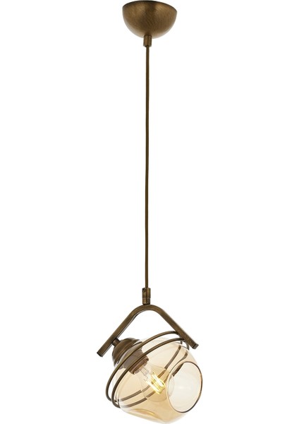 AV-60215-1E Eskitme Kaplama Modern Avize E27 Metal Cam 15cm fiyatları