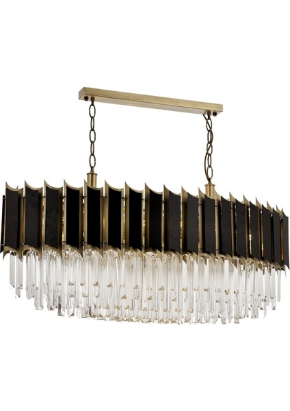 AV-60225-E110X35 Eskitme Kaplama Modern Avize E27 Metal Kristal 110x35cm
