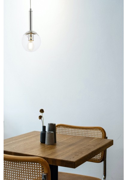 AV-60216-1K Krom Kaplama Modern Avize E27 Metal Cam 15cm fiyatları