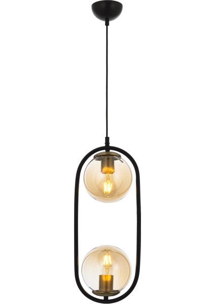 AV-60180-2BSY Siyah Boyalı Modern Avize E27 Metal Cam 16cm fiyatları
