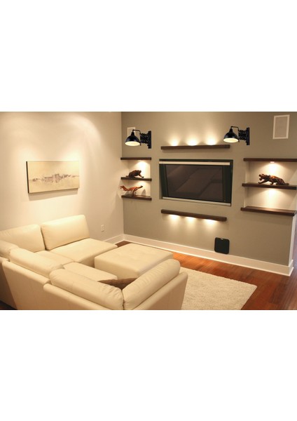 HAP-9082-BSY Siyah Boyalı Aplik E27 Metal 22x45cm