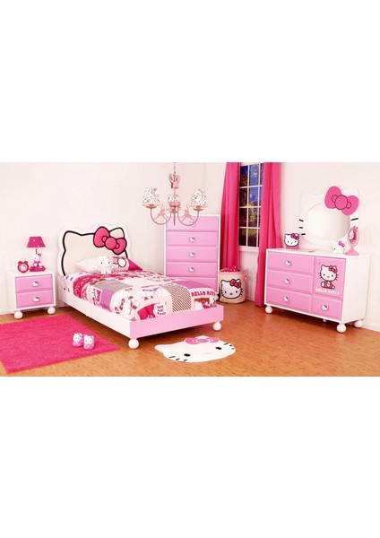AV-1416-BALLERINA Pembe Boyalı Modern Avize E14 Metal Kumaş 52cm