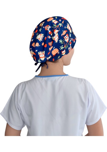 Kabaklı Baykuş Temalı Cerrahi Doktor Hemşire Bonesi fiyatları