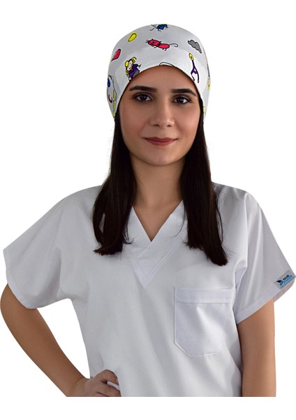 Yarabandı Temalı Cerrahi Doktor Hemşire Hastane Bonesi