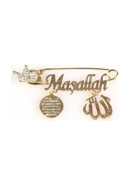 Maşallah Yazılı Bebek Yaka İğnesi