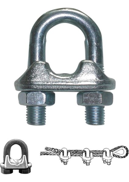 Çelik Halat Klemensi 5 mm 10 Adet