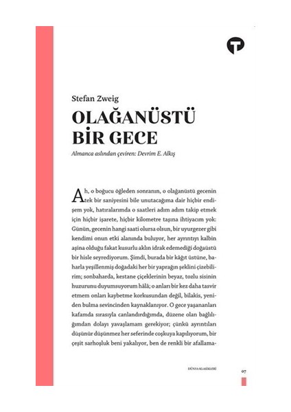 Olağanüstü Bir Gece - Stefan Zweig