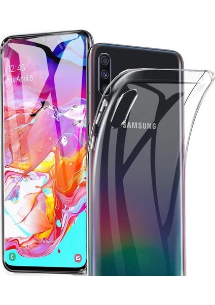 Samsung Galaxy A70 Kılıf Premium Şeffaf Silikon