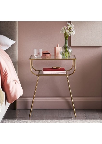 Bidesign Gold Geyik Yan Sehpa