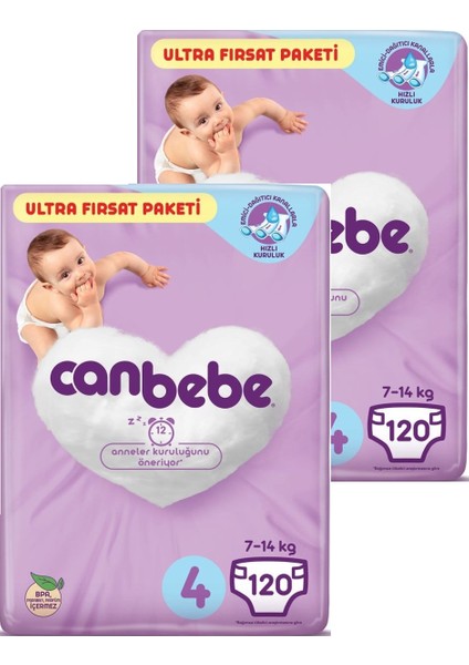 Ultra Fırtsat Pakeri 4 Beden (120X2) 240 Adet