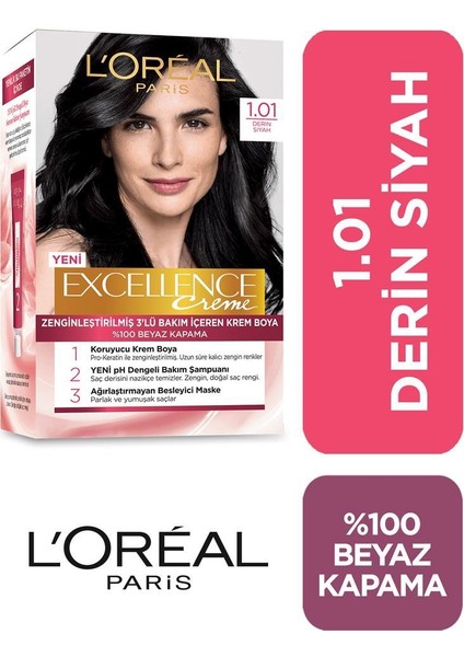 L'Oréal Paris Loreal Excellence Saç Boyası 1,01 x2+Saç Boyama Seti