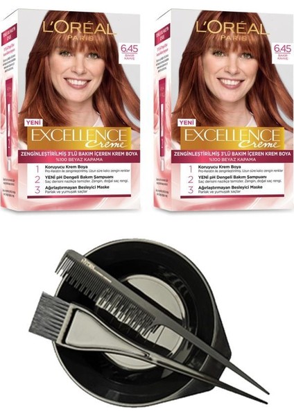 Loreal Excellence Saç Boyası6.45 x2+Saç Boyama Seti