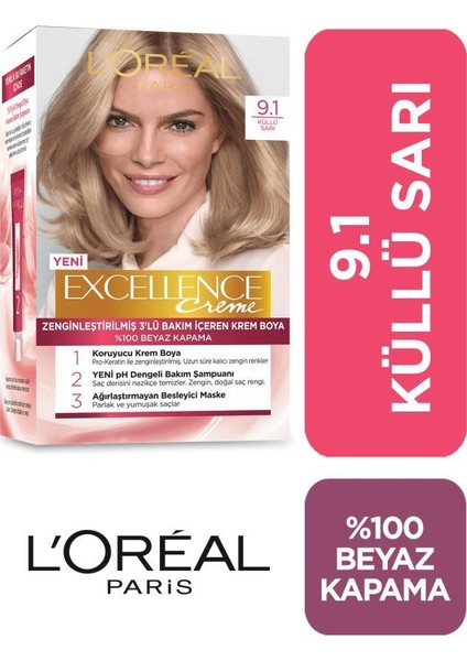 Loreal Excellence Saç Boyası 9.1 x2+Saç Boyama Seti fiyatları