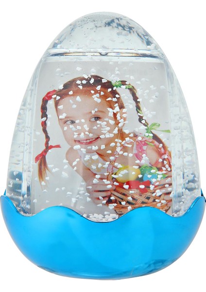 Parlak Mavi Yumurta Kar Küresi 5033DMB