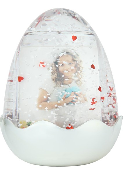 Parlak Gri Yumurta Kar Küresi 5033DGK