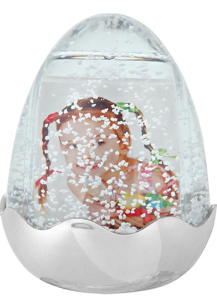 Parlak Gri Yumurta Kar Küresi 5033DGB