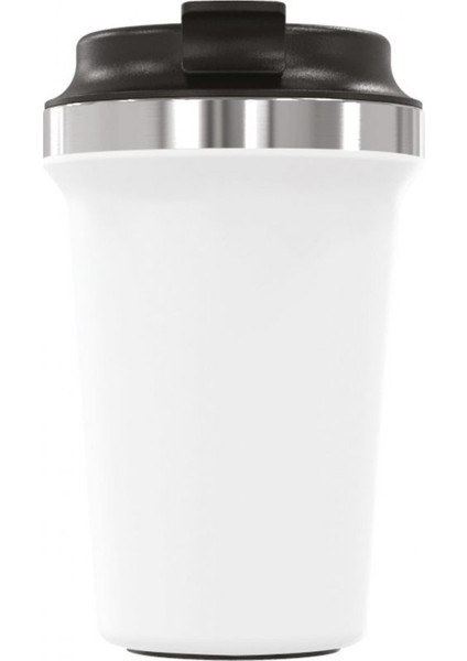 Glori 350 ml Termos Bardak Mat Beyaz