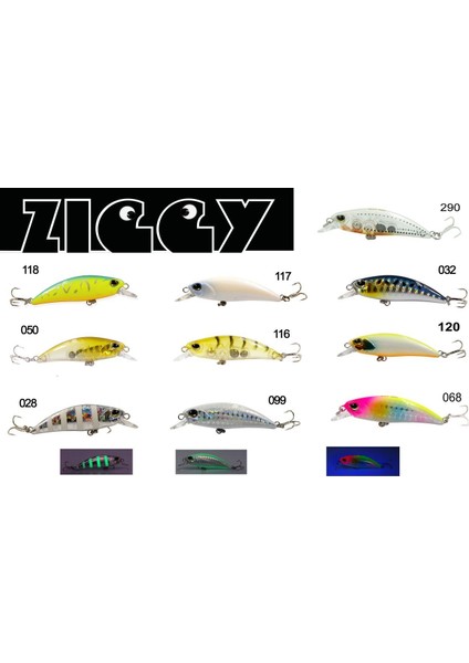 Ziggy 50MM 3.6gr Lrf Maket Balık #120
