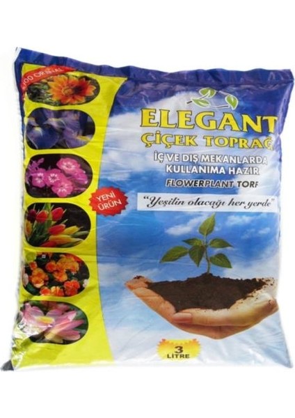 Torf Toprak 3lt Yerli Fidan Çiçek Toprağı P1060S2190