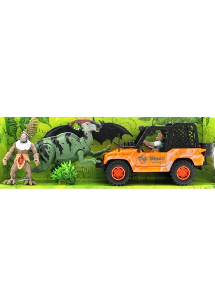 Dinozor Avcısı Jeepli Oyun Seti