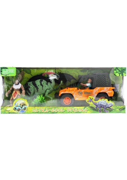Dinozor Avcısı Jeepli Oyun Seti