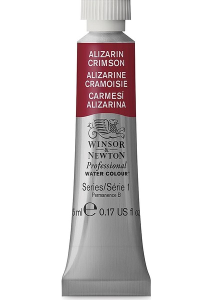 Winsor & Newton : Professional : Tüp Sulu Boya : 5 ml : Alizarin Crimson 004 S.1