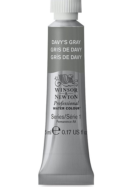: Professional : Tüp Sulu Boya : 5 ml : Davy's Gray 217 S.1
