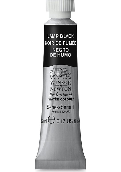 : Professional : Tüp Sulu Boya : 5 ml : Lamp Black 337 S.1