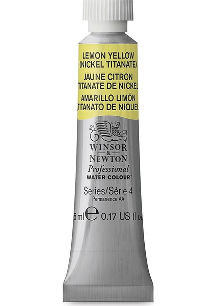 : Professional : Tüp Sulu Boya : 5 ml : Lemon Yellow Hue 347 S.4