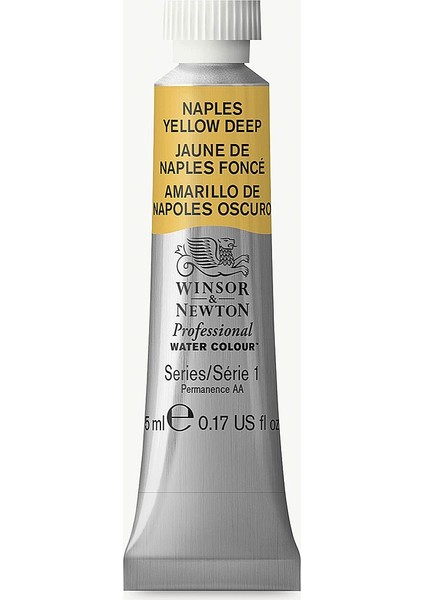 Winsor & Newton : Professional : Tüp Sulu Boya : 5 ml : Naples Yellow Deep 425 S.1