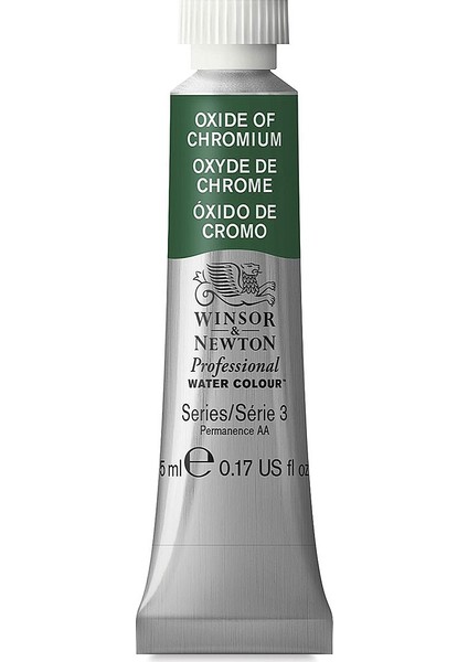 Winsor & Newton : Professional : Tüp Sulu Boya : 5 ml : Oxide Of Chromium 459 S.3