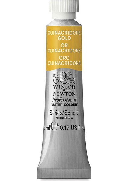 Winsor & Newton : Professional : Tüp Sulu Boya : 5 ml : Quinacridone Gold 547 S.3