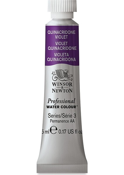 : Professional : Tüp Sulu Boya : 5 ml : Quinacridone Violet 550 S.3